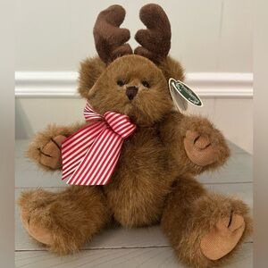 IZZY A. REINDEER*Bearington 9” Stuff Teddy Bear New Rare Christmas*DEER Plush